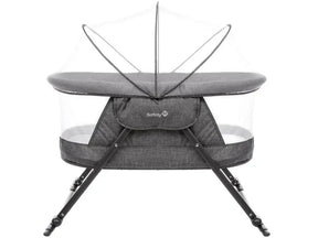 Moisés Portátil com Função Balanço e Mosquiteiro – Cinza